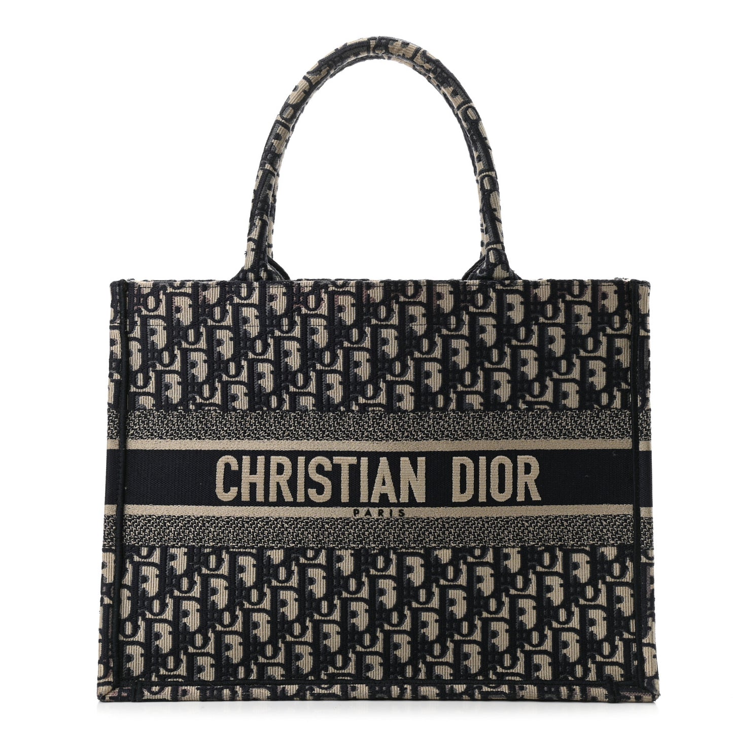 Oblique Medium Book Tote Blue Multicolor