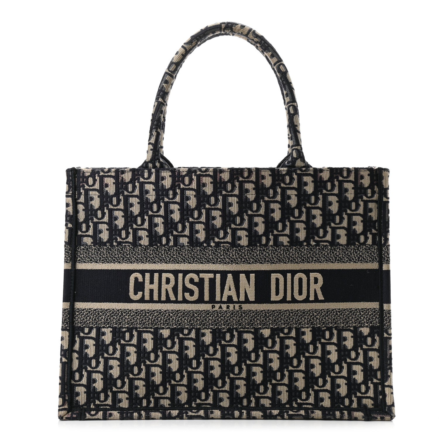 Christian Dior Oblique Medium Book Tote Blue Multicolor 1 of 11