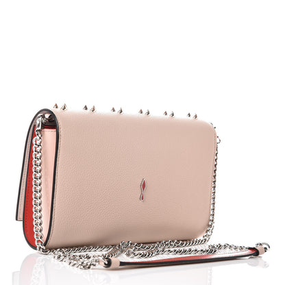 Christian Louboutin Calfskin Spikes Loubinthesky Paloma Clutch Ballerina 3 of 11