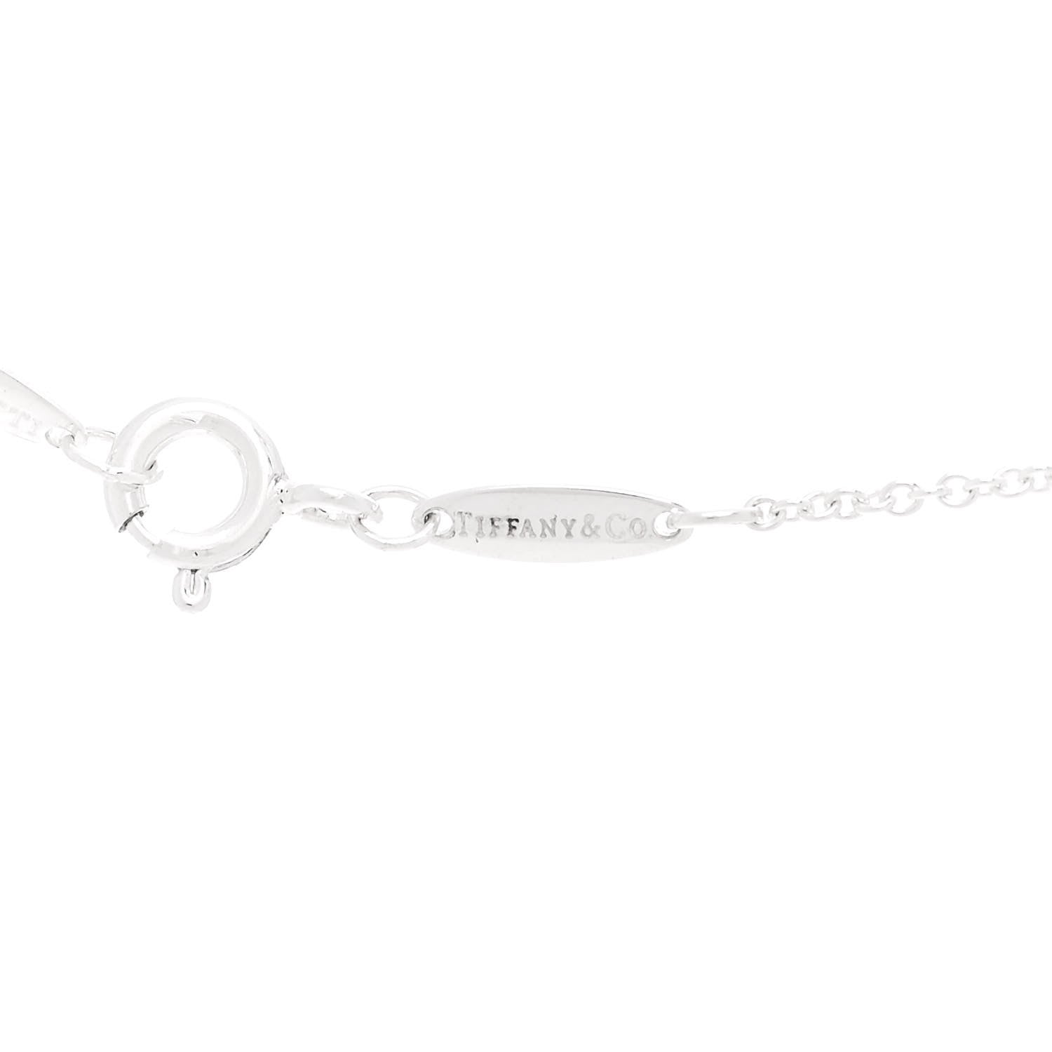 Tiffany Sterling Silver 9mm Elsa Peretti Bean Pendant Necklace 6 of 6