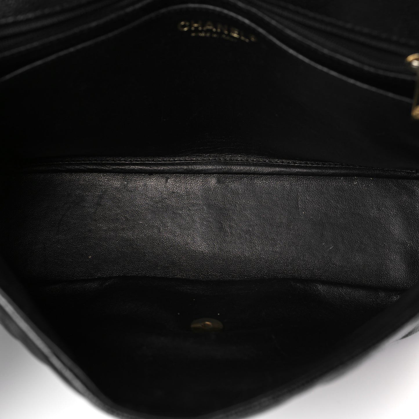 Caviar Quilted Jumbo Single Flap Black