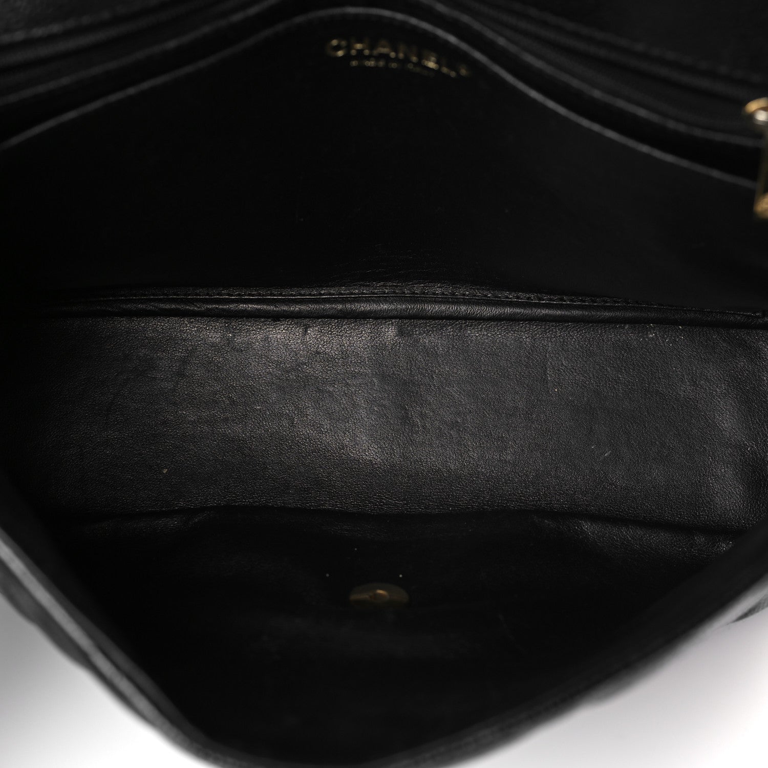Chanel Caviar Quilted Jumbo Single Flap Black 5 of 10
