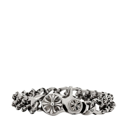 Chrome Hearts Sterling Silver Lobster Clasp Cuban Link Bracelet 1 of 3