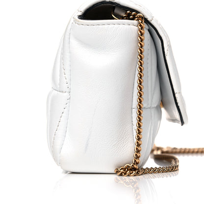 Versace Nappa Quilted Virtus Evening Bag White 15 of 15