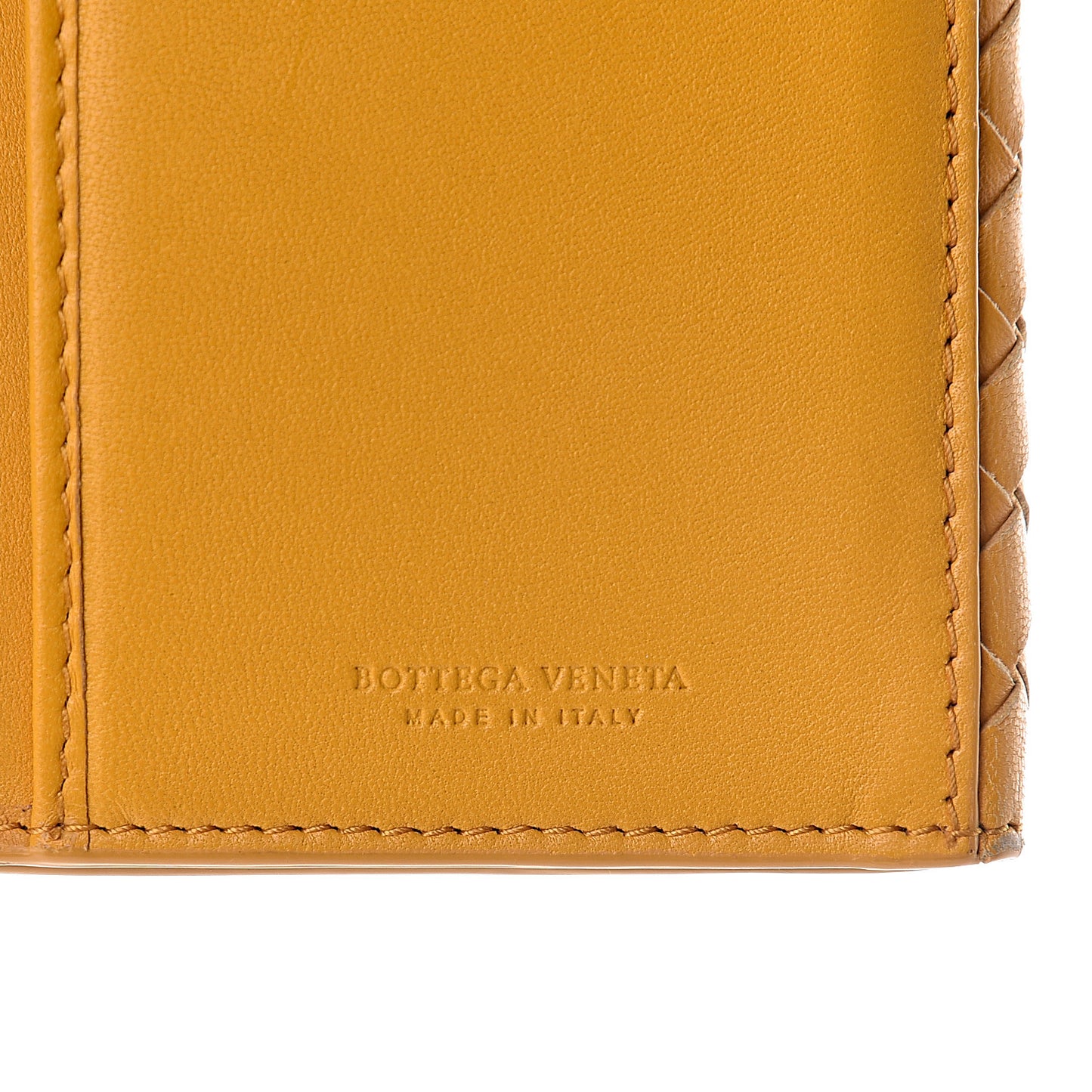 Nappa Intrecciato Continental Wallet Butterscotch