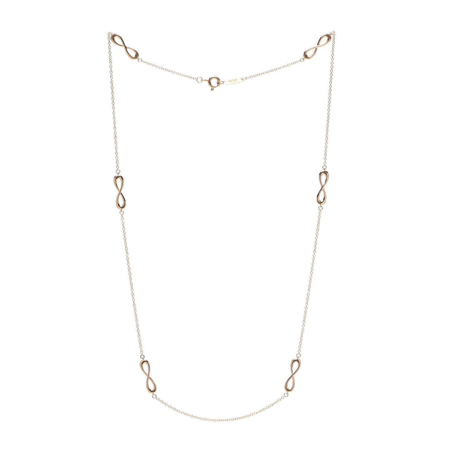 18K Rose Gold Infinity Endless Necklace