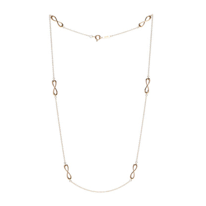 Tiffany 18K Rose Gold Infinity Endless Necklace 3 of 6