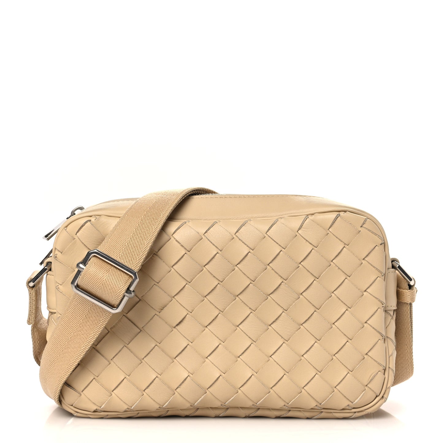 Calfskin Intrecciato Mini Camera Bag Porridge