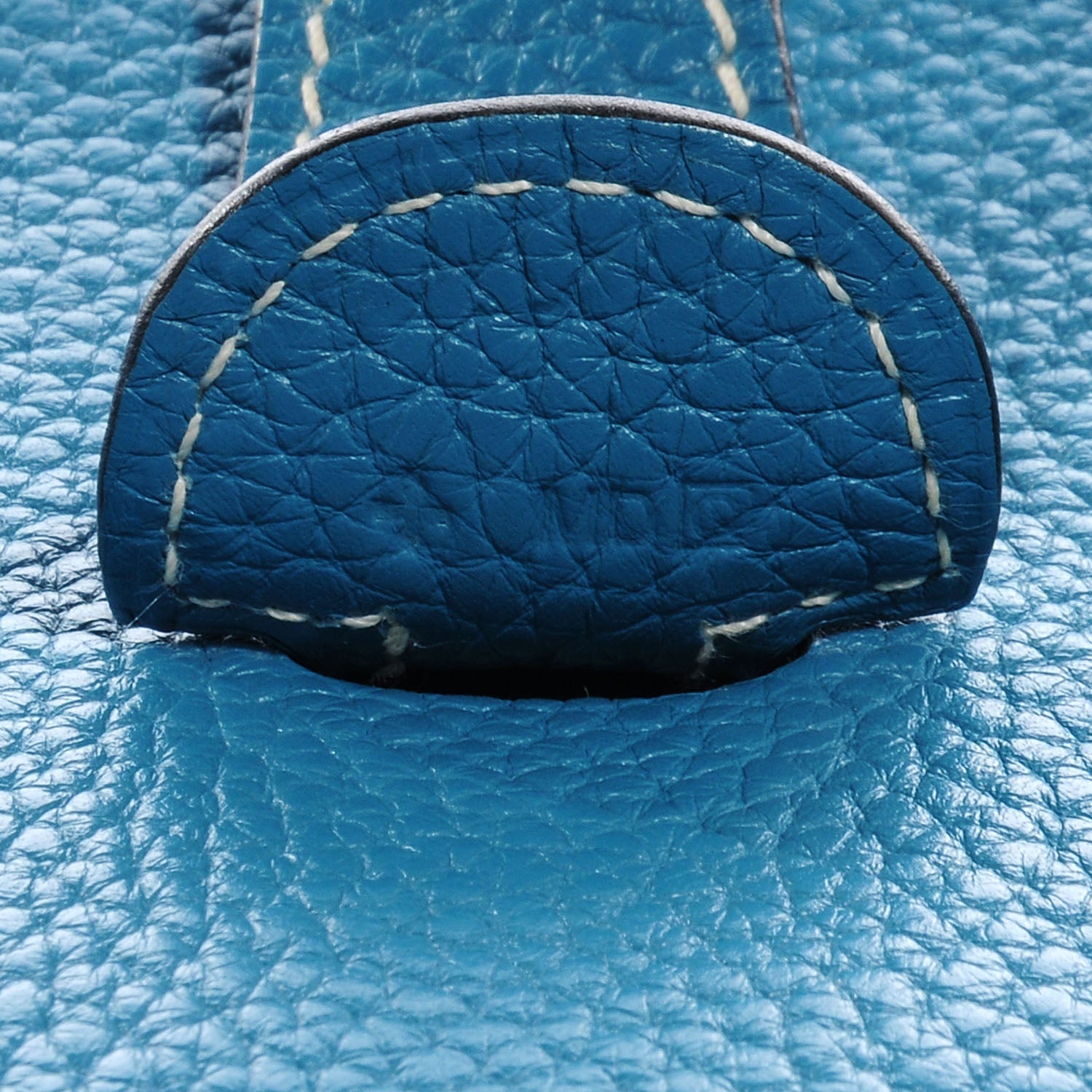 Hermes Taurillon Clemence Evelyne III PM Blue Jean 7 of 7