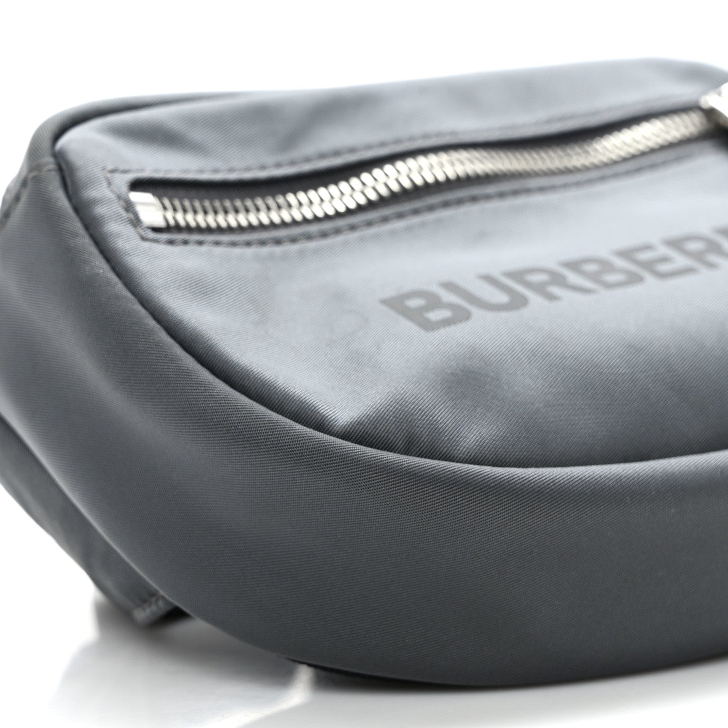 Burberry Econyl Logo Print Small Cannon Bum Bag Charcoal Grey 8 of 11