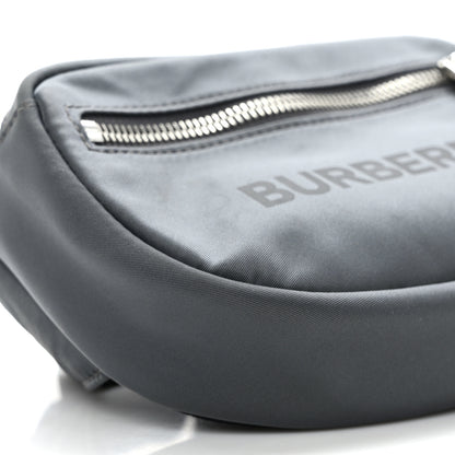 Burberry Econyl Logo Print Small Cannon Bum Bag Charcoal Grey 8 of 11