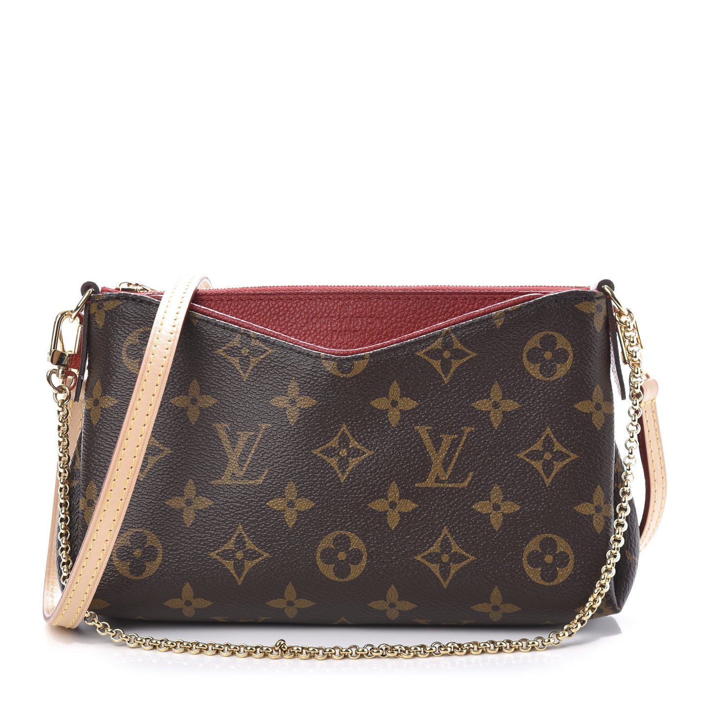 Monogram Pallas Clutch Cherry