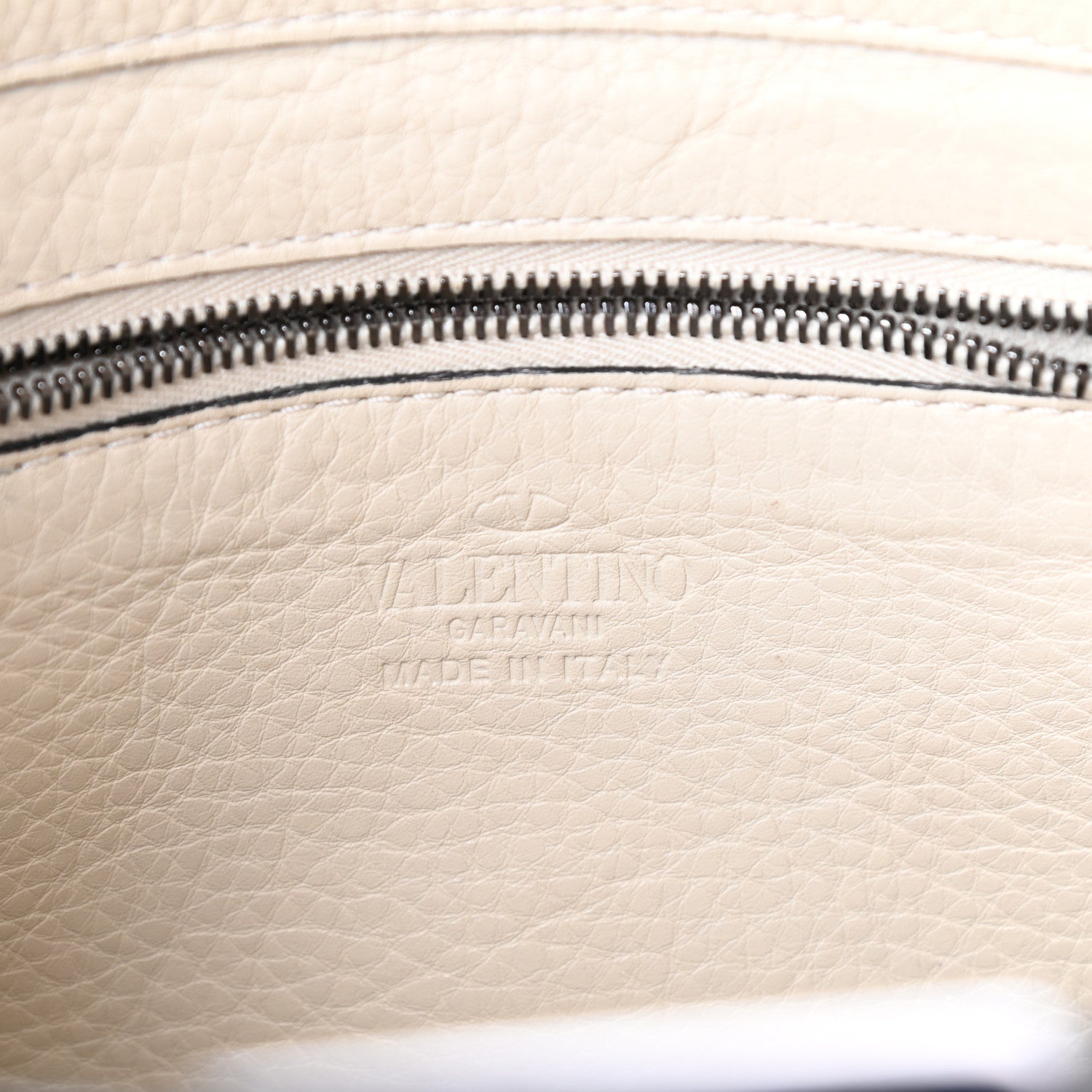 Valentino Garavani Pebbled Calfskin Small Rockstud Flip-Lock Messenger Bag Light Ivory 9 of 12