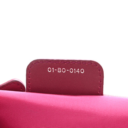 Christian Dior Coated Canvas Cannage Medium Panarea Tote Raspberry 7 of 8