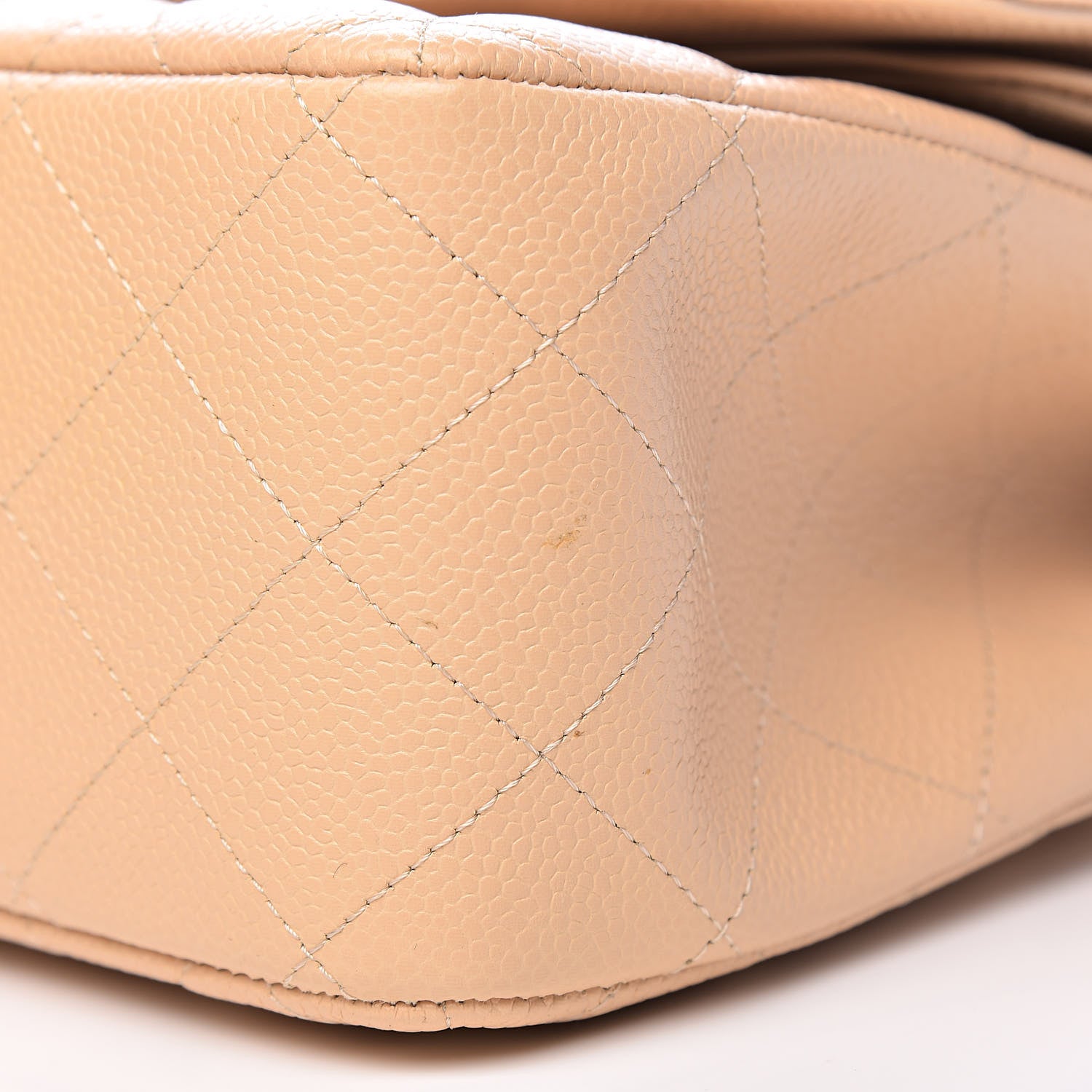 Chanel Caviar Quilted Jumbo Double Flap Beige Clair 10 of 14