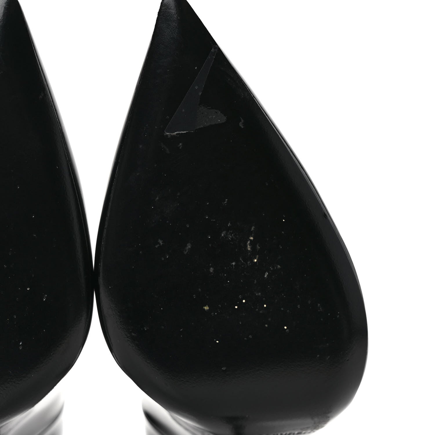 Saint Laurent Patent Opyum 110 Pumps 39 Black Silver 9 of 10