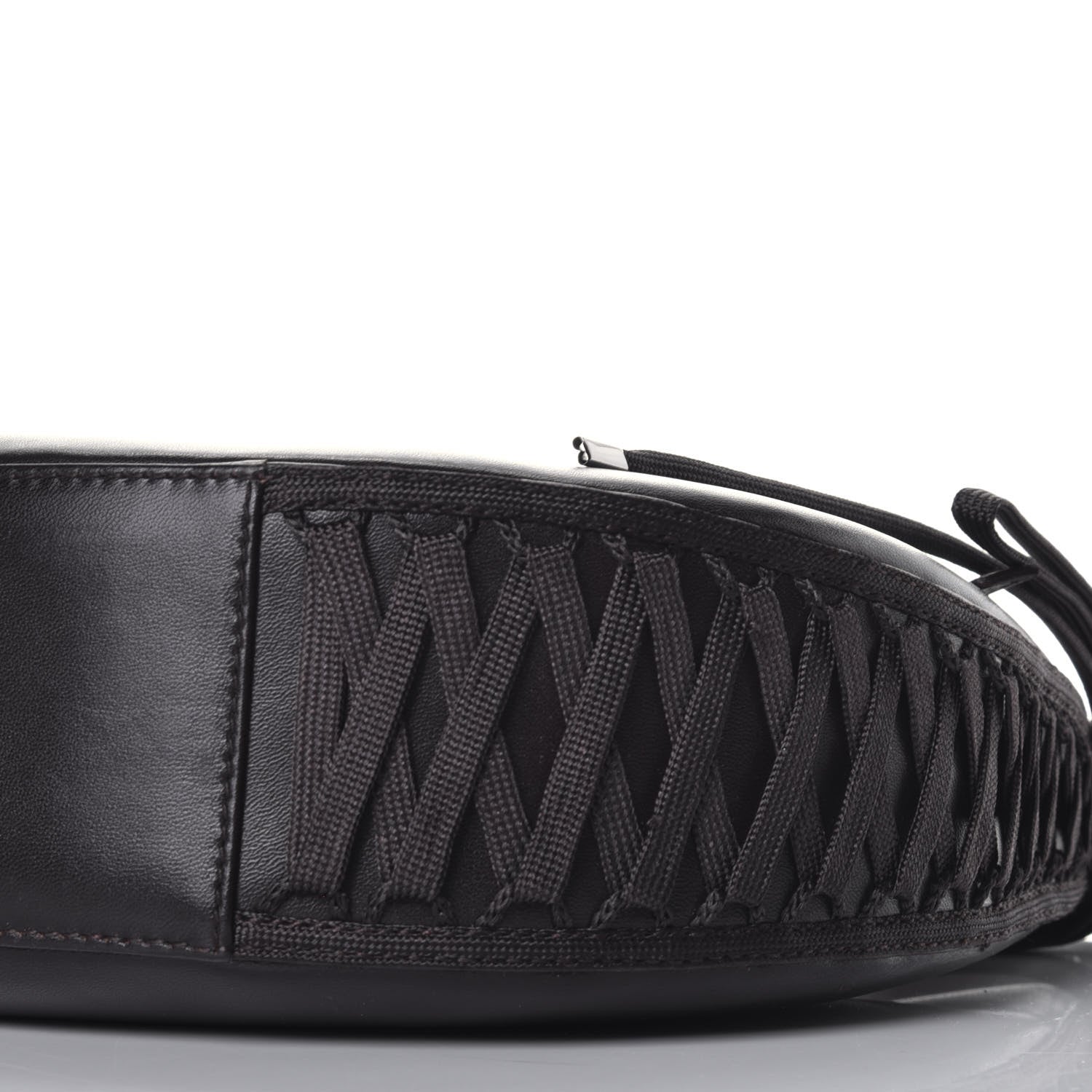 Christian Dior Calfskin Admit It Lace Up Hobo Black 8 of 8