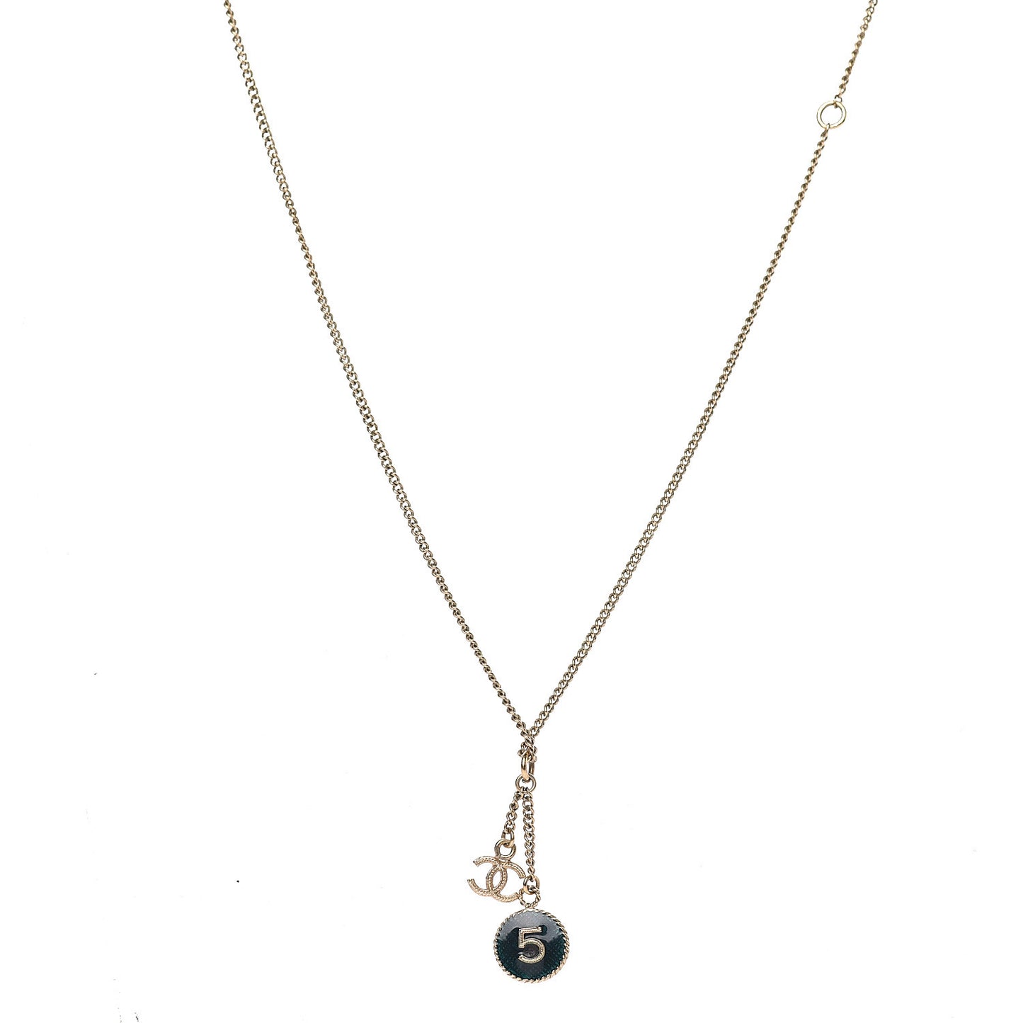 No 5 CC Necklace Gold