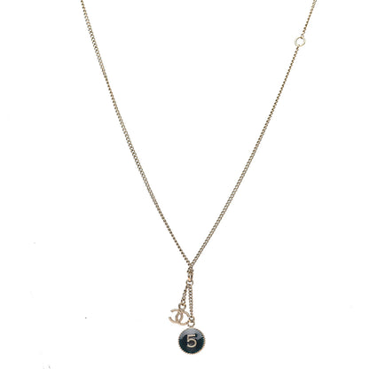 Chanel No 5 CC Necklace Gold 1 of 3