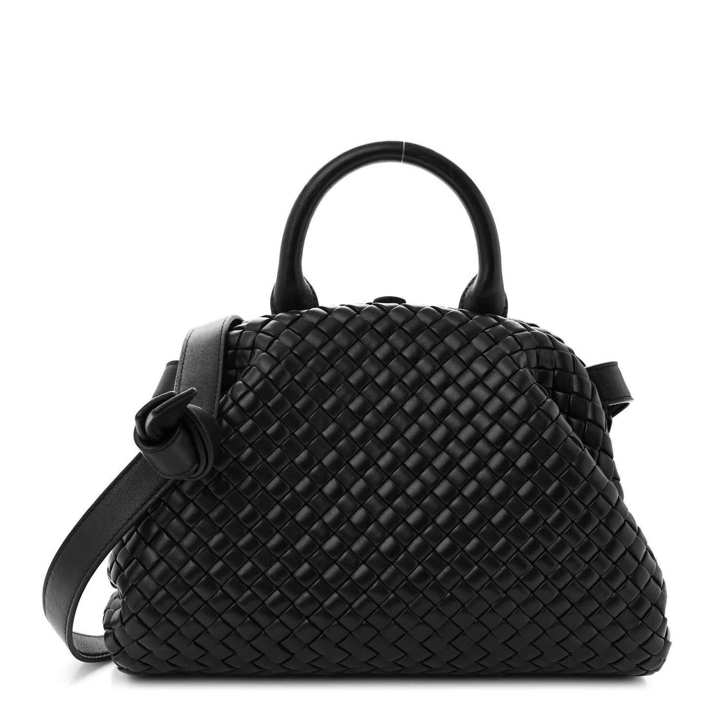 Nappa Intrecciato Small Padded The Handle Black