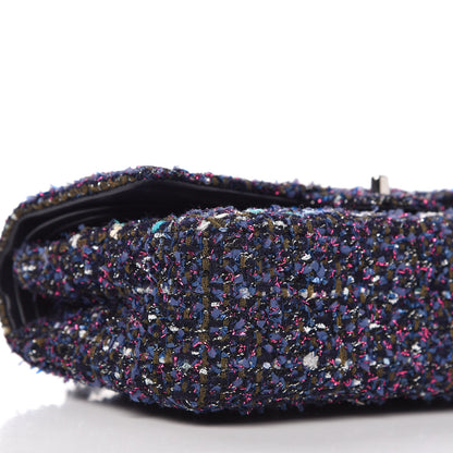 Chanel Tweed Quilted Medium Double Flap Multicolor 6 of 10