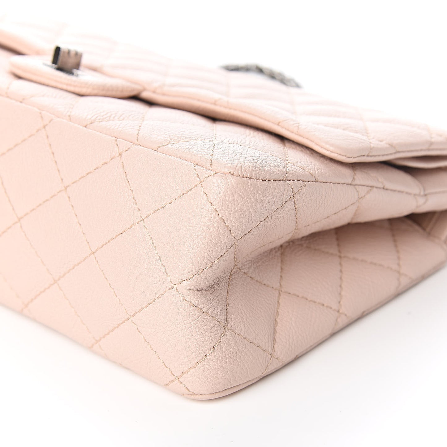 Crumpled Calfskin Quilted 2.55 Reissue 226 Flap Light Pink
