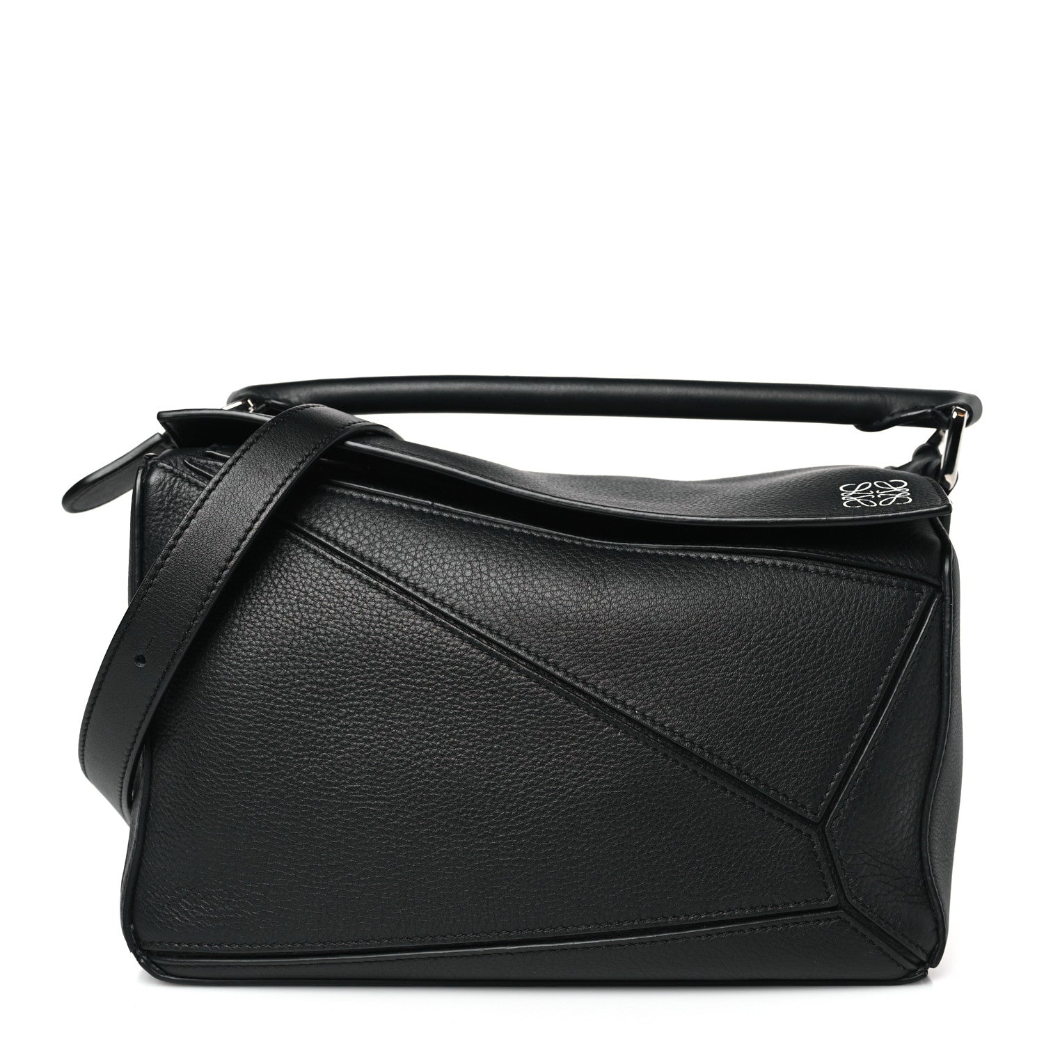 Loewe Calfskin Small Puzzle Bag Black 1 of 8