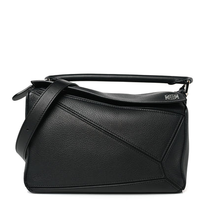Loewe Calfskin Small Puzzle Bag Black 1 of 8