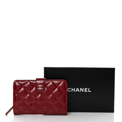 Chanel Patent CC French Wallet Red 9 of 9