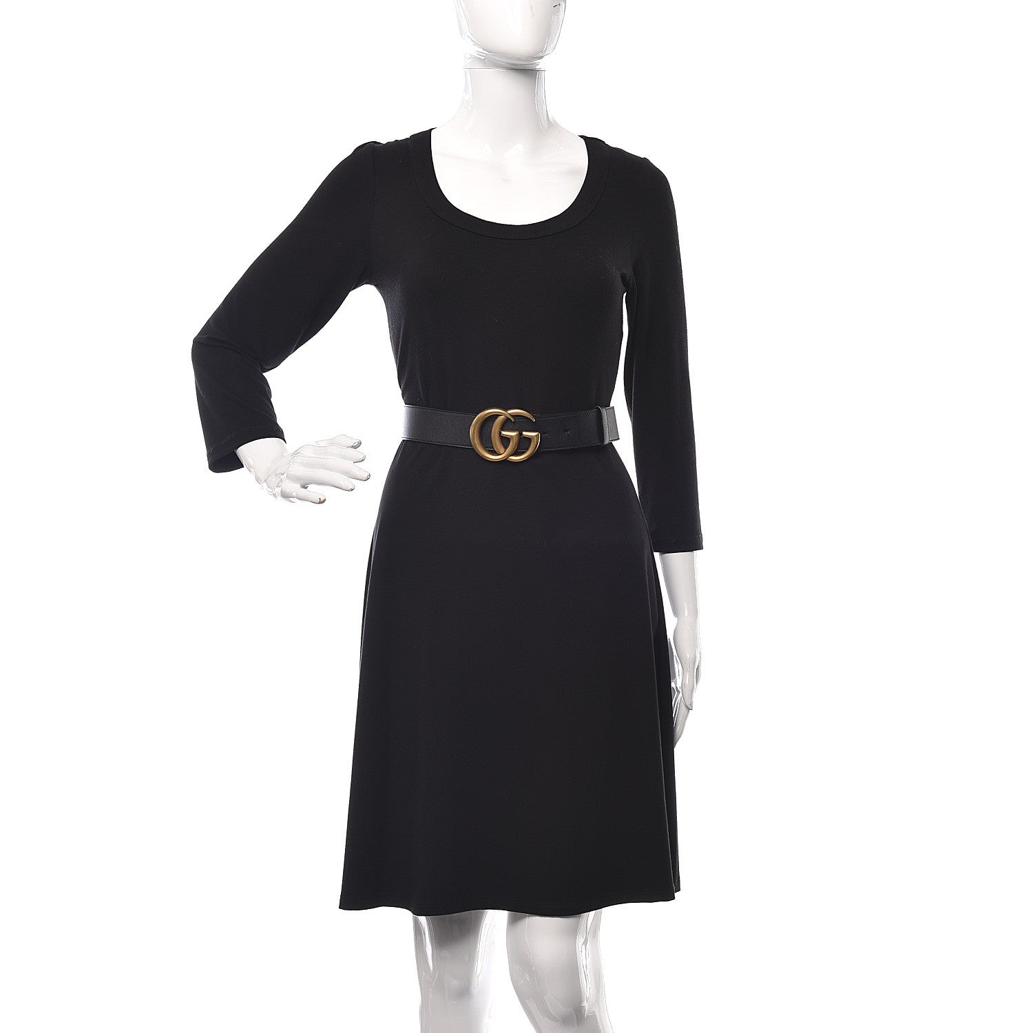 Gucci Calfskin Double G 40mm Belt 80 32 Black 2 of 6