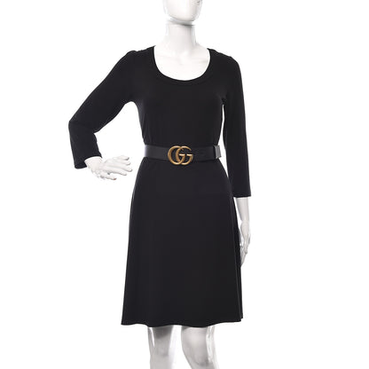 Gucci Calfskin Double G 40mm Belt 80 32 Black 2 of 6