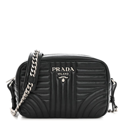 Prada Soft Calfskin Diagramme Camera Bag Black 1 of 11