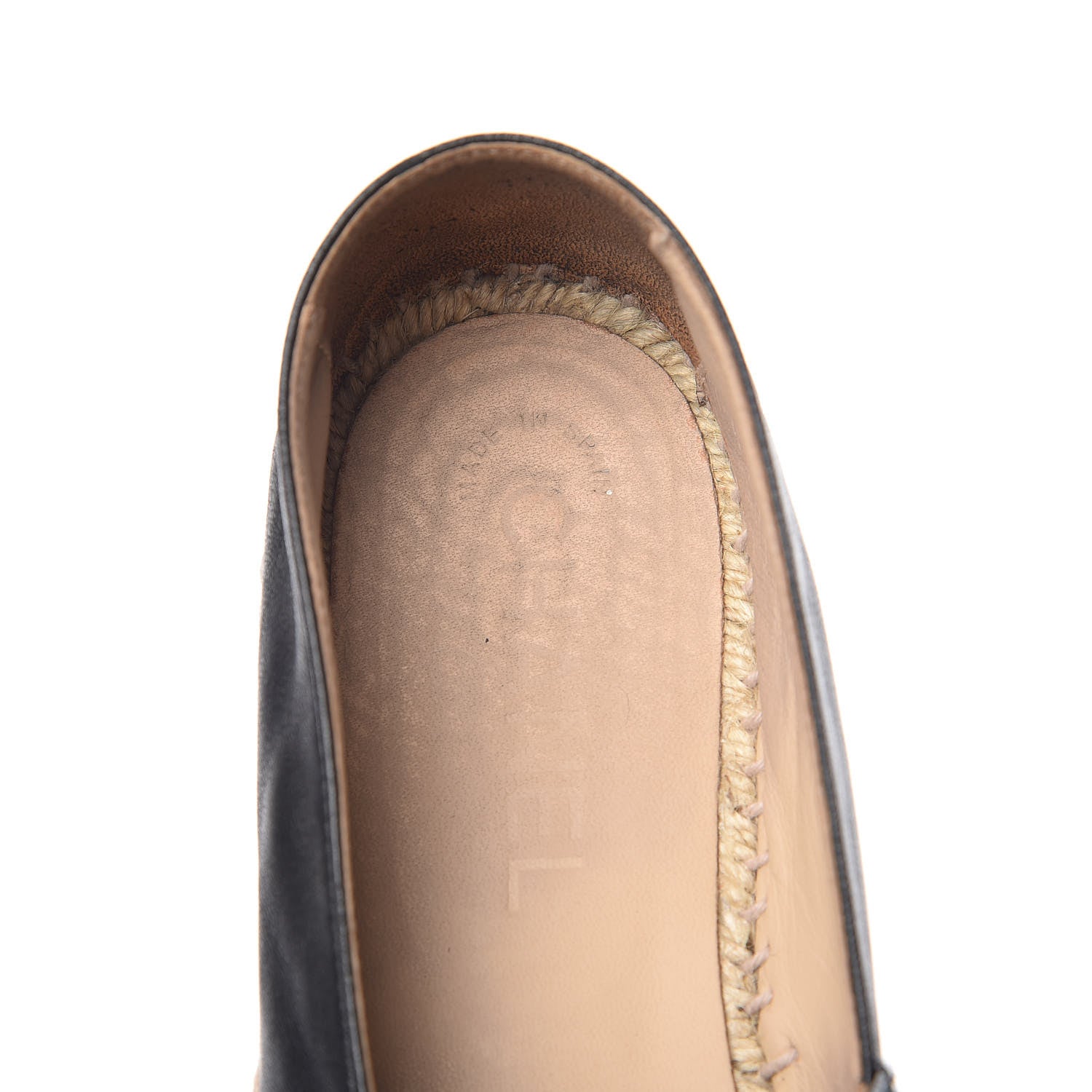 Chanel Lambskin CC Espadrilles 37 Black 8 of 13