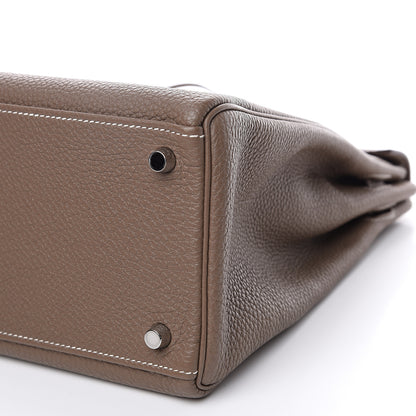 Hermes Togo Kelly Retourne 35 Etoupe 27 of 27