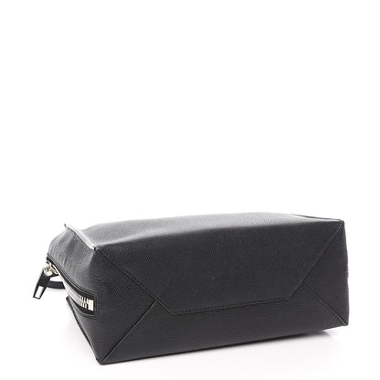Balenciaga Grained Calfskin Plate Hardware Papier A6 Zip Around Tote Black 4 of 12