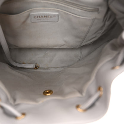 Chanel Calfskin Quilted Large Urban Spirit Backpack Grey 5 of 12