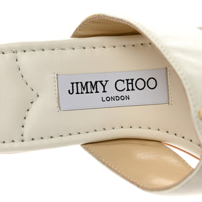 Jimmy Choo Calfskin JC Flat Sandals 38 Milk 7 of 7