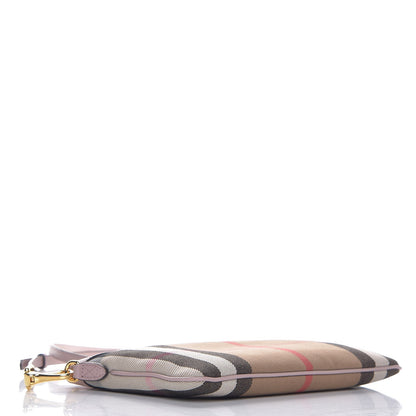 Burberry House Check Derby Peyton Crossbody Clutch Bag Pale Orchid 4 of 8