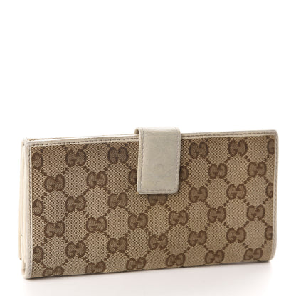 Gucci Monogram New Britt Continental Snap Wallet Off White 3 of 15