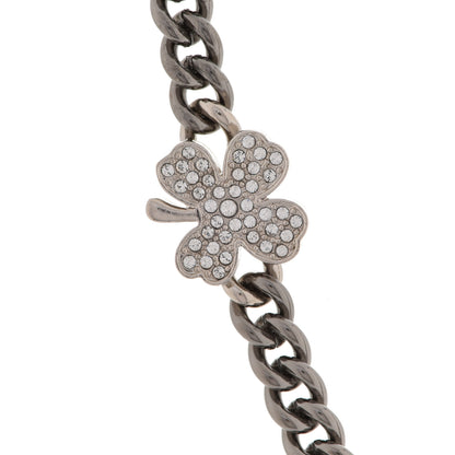 Chanel Ruthenium Crystal Chain CC Lucky Charms Choker Silver 5 of 7