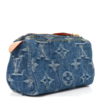 Louis Vuitton Denim Trousse Speedy Blue 3 of 7