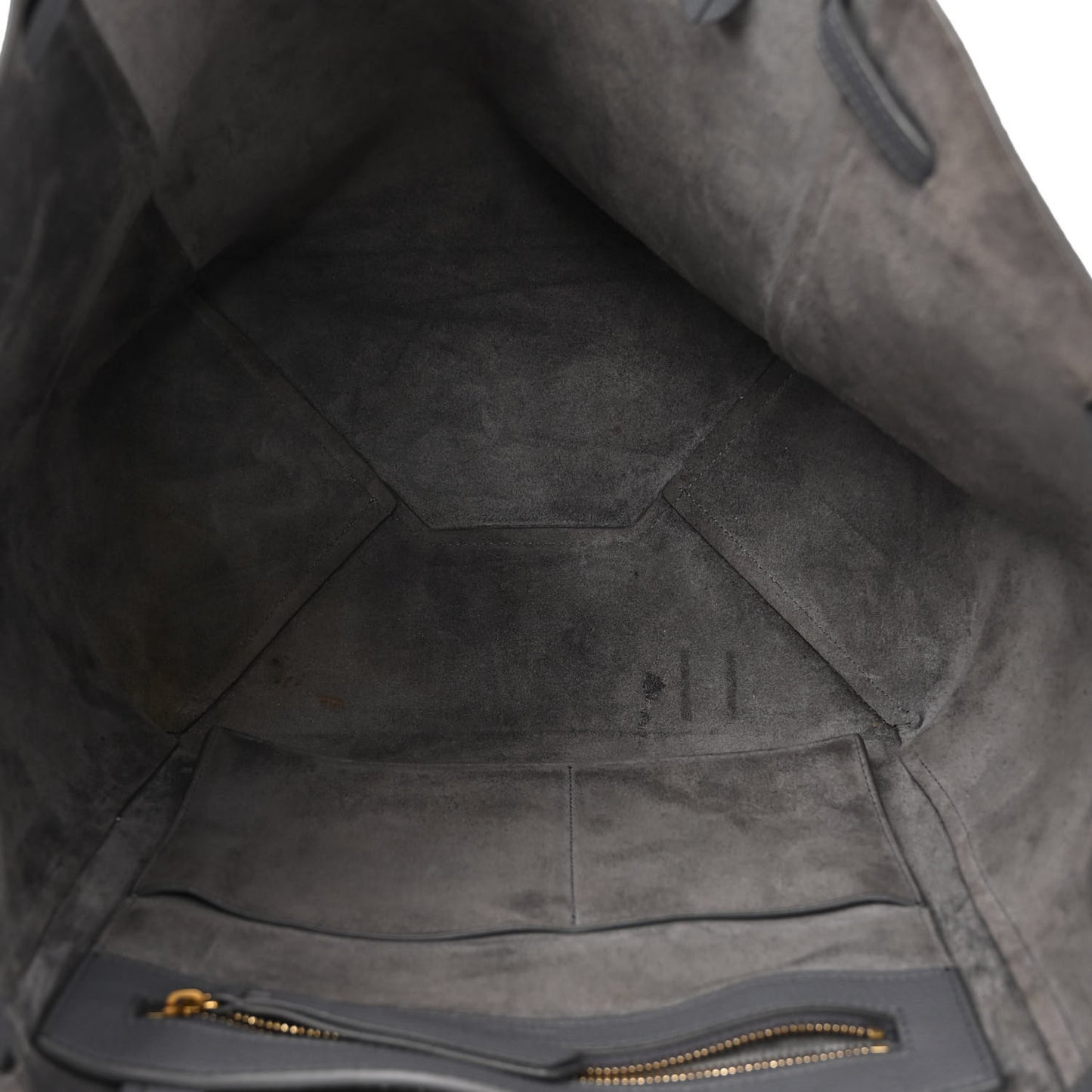 Soft Grained Calfskin Small Belt Cabas Phantom Medium Grey