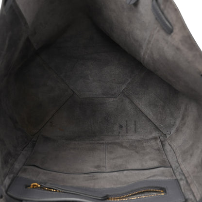 Celine Soft Grained Calfskin Small Belt Cabas Phantom Medium Grey 5 of 10