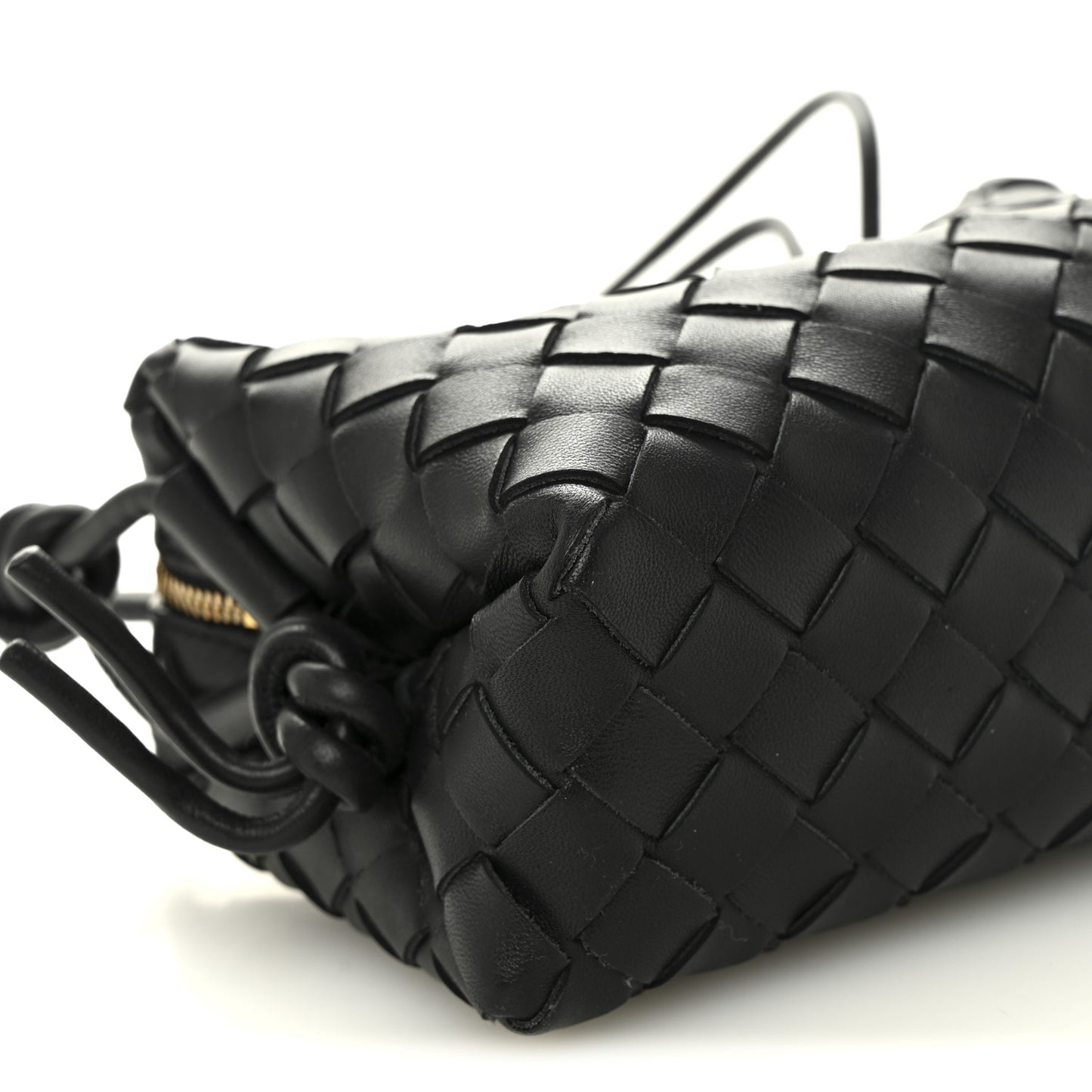 Nappa Intrecciato Mini Loop Camera Bag Black