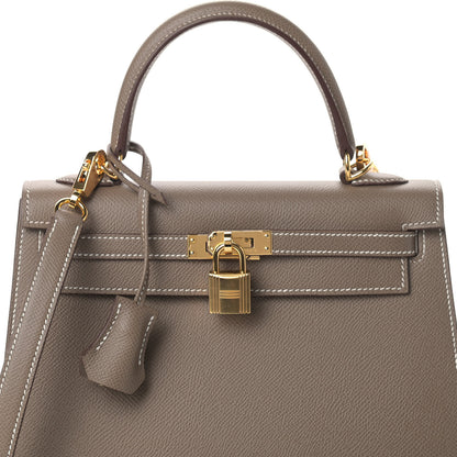 Hermes Epsom Kelly Sellier 25 Etoupe 8 of 11