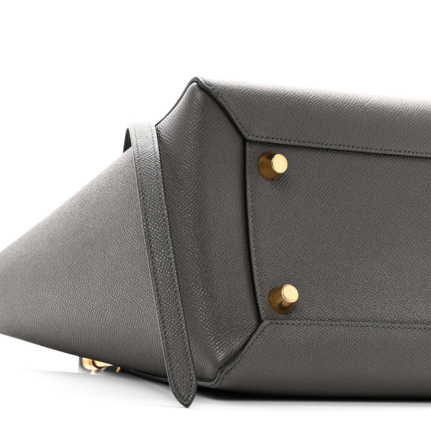 Grained Calfskin Mini Belt Bag Grey