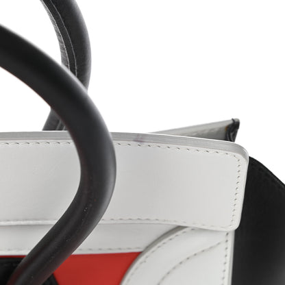 Celine Smooth Calfskin Mini Tri-Color Luggage Vermillion 13 of 17