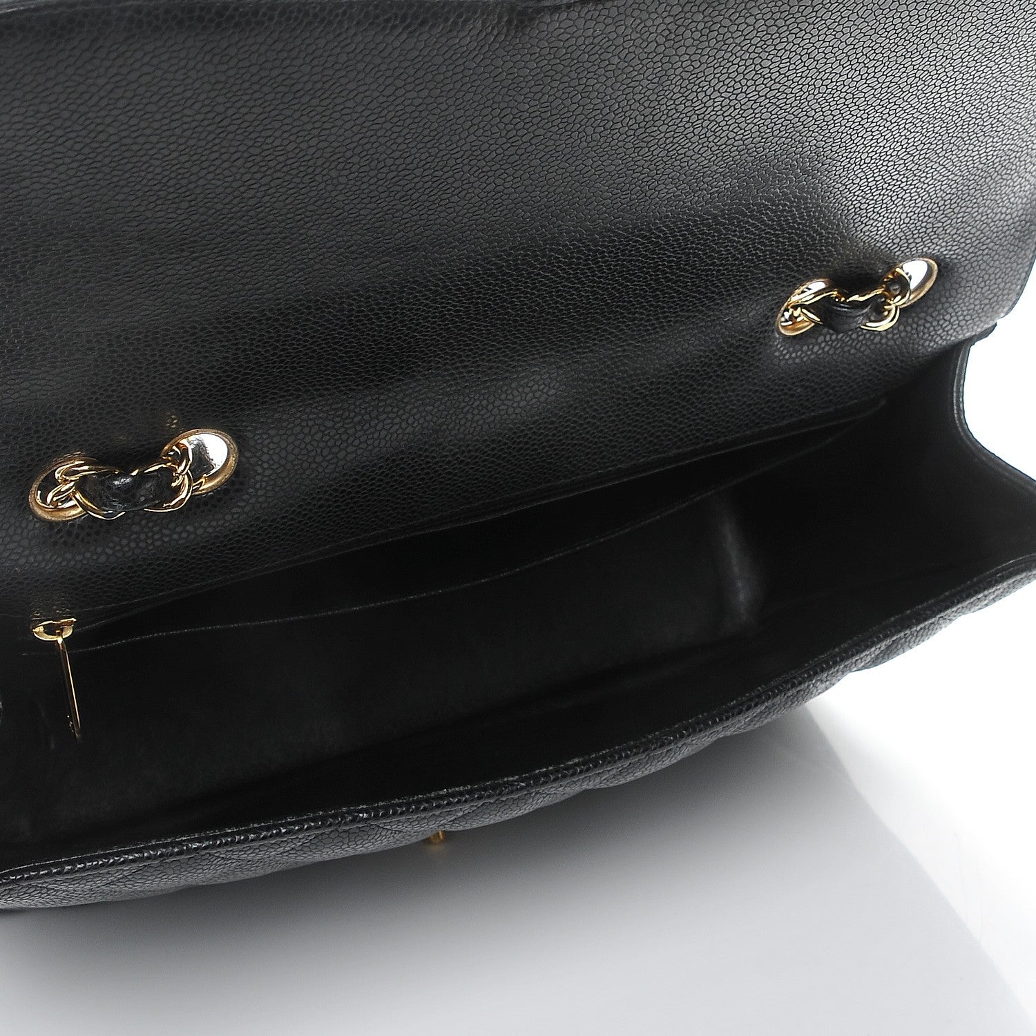 Chanel Caviar Quilted Jumbo Single Flap Black 5 of 7