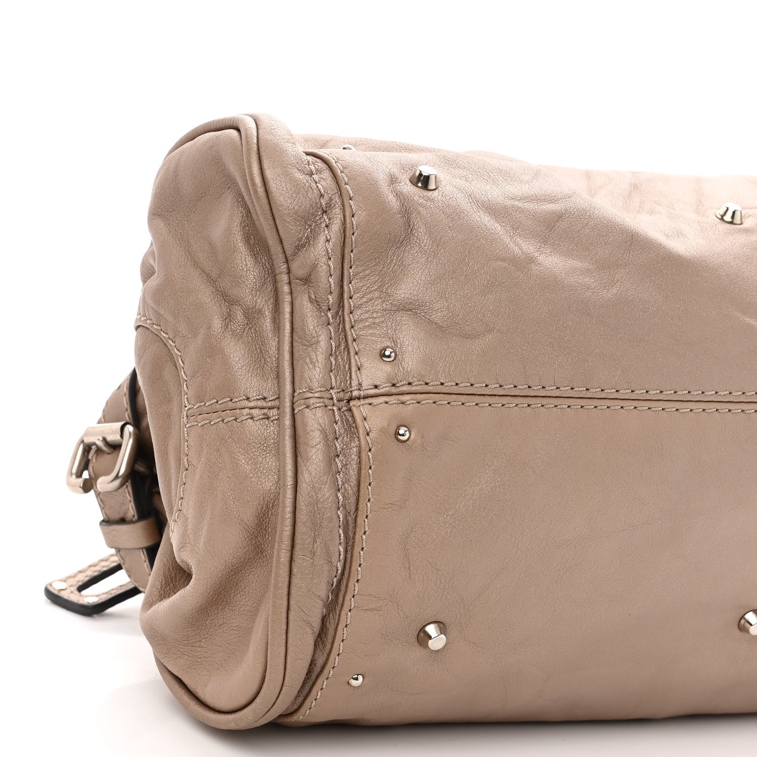 Chloe Metallic Calfskin Medium Paddington Satchel Argent 8 of 10