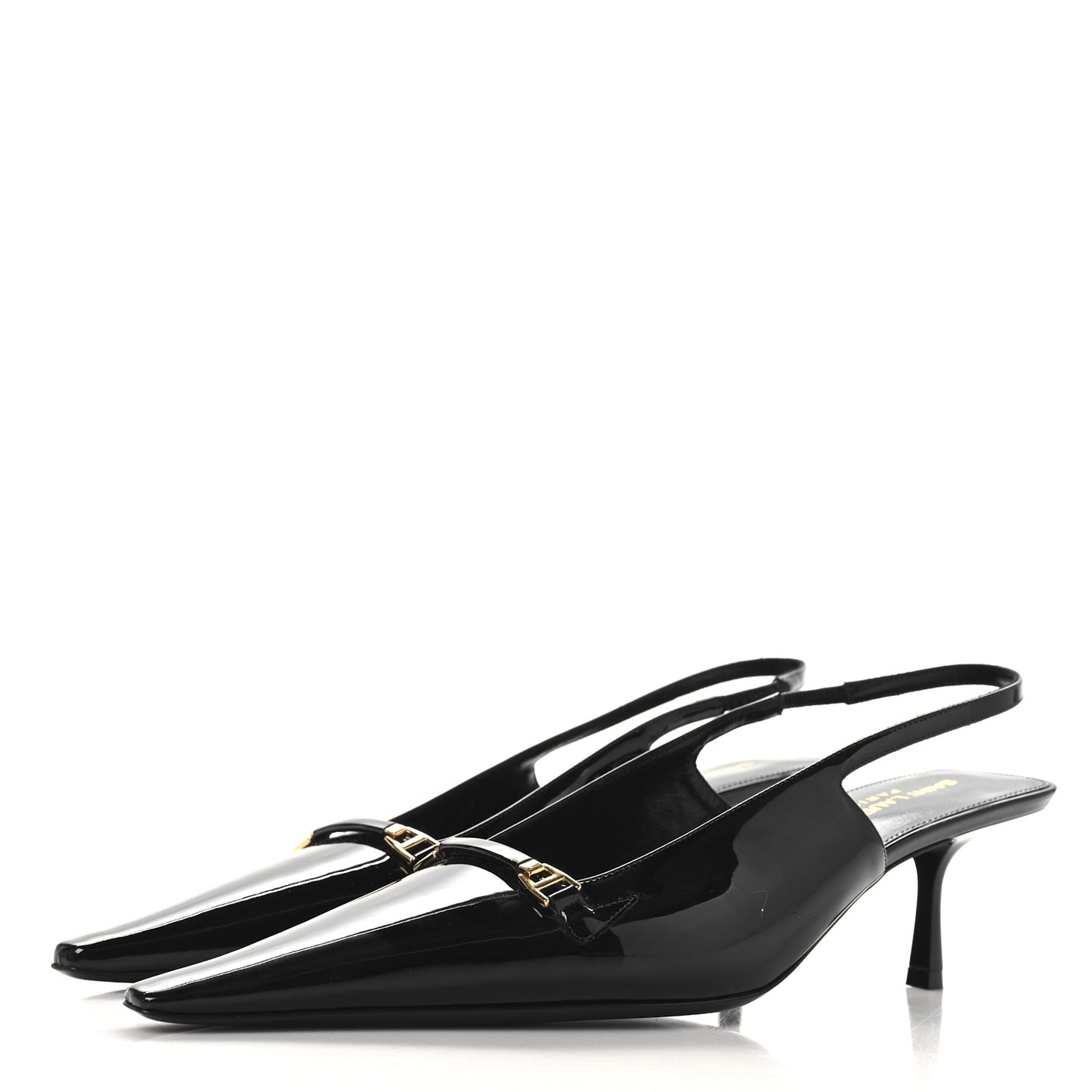 Patent Bade Slingback Pumps 39 Black